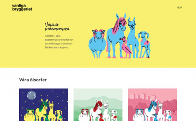 vanligabryggeriet.se screenshot