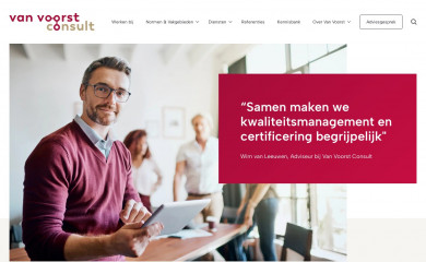 vanvoorstconsult.nl screenshot