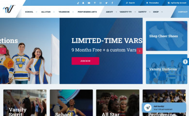 varsity.com screenshot