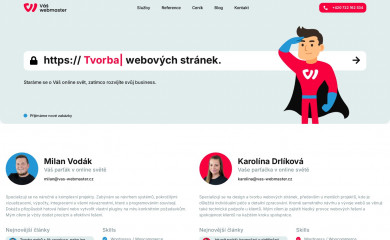 vas-webmaster.cz screenshot