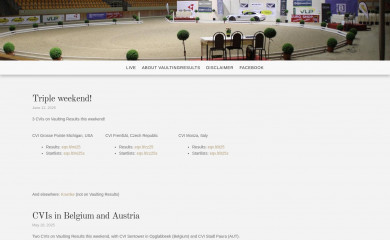 vaultingresults.com screenshot