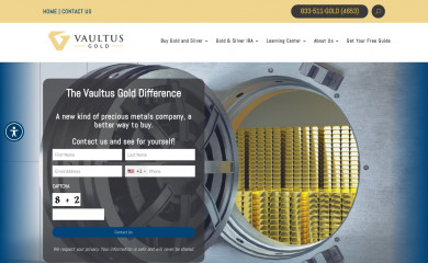 vaultusgold.com screenshot
