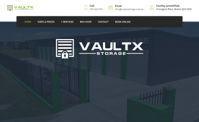 vaultxstorage.com.au screenshot