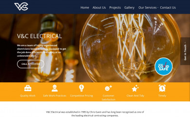 vcelectrical.com.au screenshot