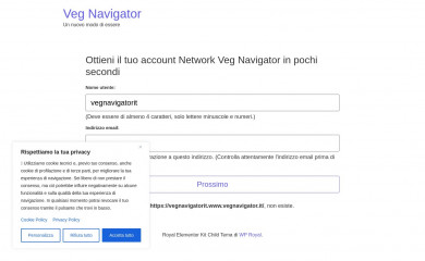 vegnavigator.it screenshot