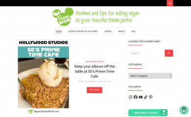 vegandisneyworld.com screenshot