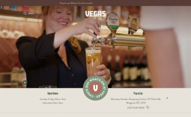 vegasatwaverleygardens.com.au screenshot