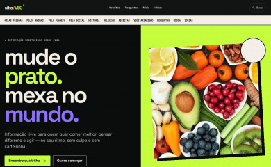 vegetarianismo.com.br screenshot