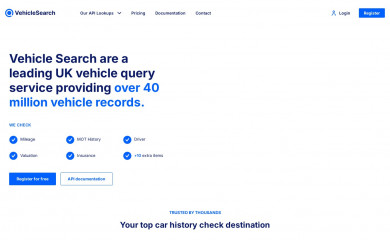 vehicle-search.co.uk screenshot