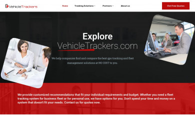 vehicletrackers.com screenshot