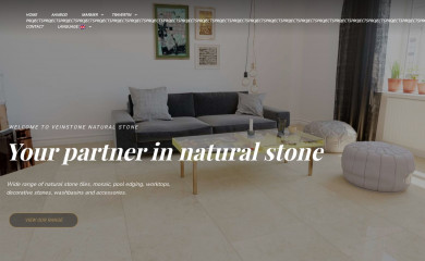 veinstonenatuursteen.be screenshot