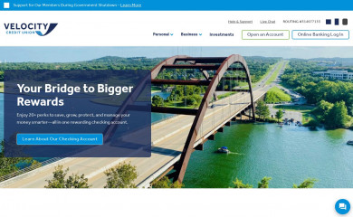 velocitycu.com screenshot