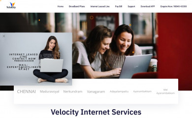 velocityinternetservices.com screenshot