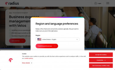 veloscard.com screenshot