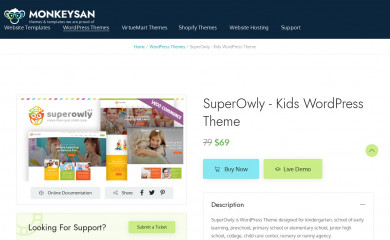 SuperOwly - Kids WordPress Theme screenshot
