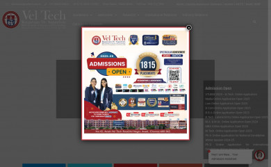 veltech.edu.in screenshot