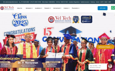 veltech.edu.in screenshot