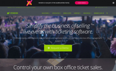 http://vendini.com screenshot