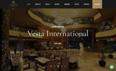 vestahotels.in screenshot