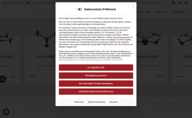 vermietung-drohnen.de screenshot