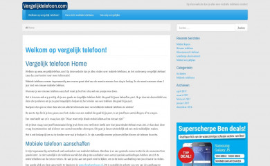vergelijktelefoon.com screenshot