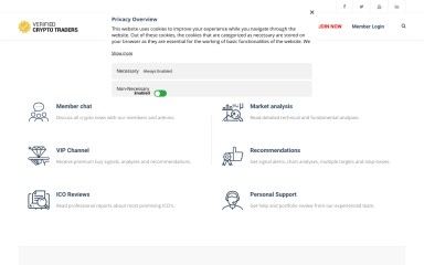 verifiedcryptotraders.com screenshot