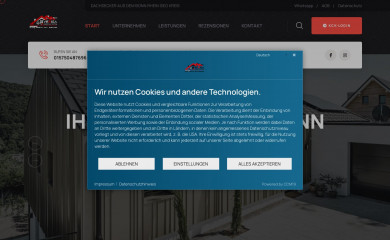 veriga-bedachung.de screenshot