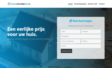 verkoopdirectmijnhuis.nl screenshot