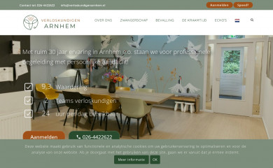verloskundigenarnhem.nl screenshot