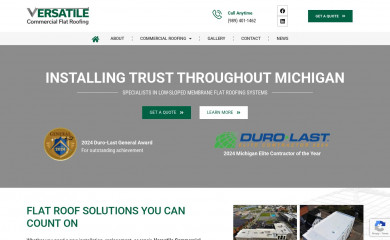 versatileflatroofing.com screenshot
