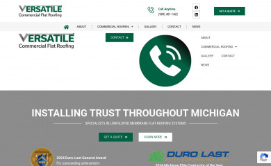 versatileflatroofing.com screenshot