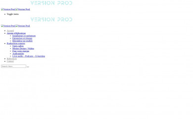 version-prod.fr screenshot