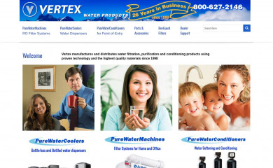 vertexwater.com screenshot