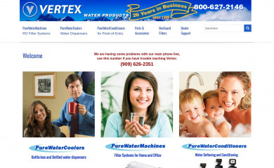 vertexwater.com screenshot