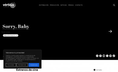 vertigofilms.es screenshot