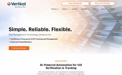 vertikalrms.com screenshot