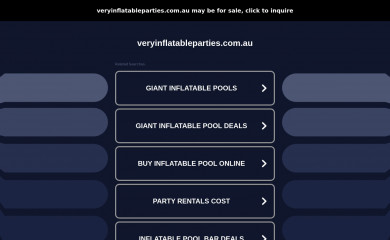 veryinflatableparties.com.au screenshot
