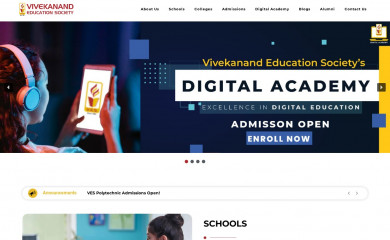 ves.ac.in screenshot