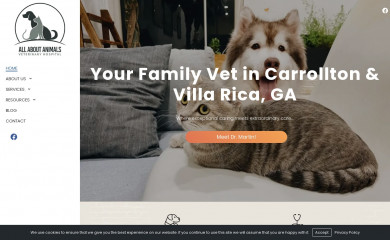 vetcarrollton.com screenshot