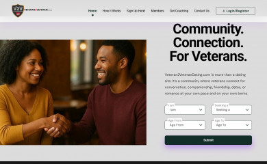 veteran2veterandating.com screenshot