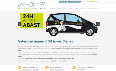 veterinariourgenciasblanes.com screenshot