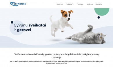 vetfarmas.lt screenshot