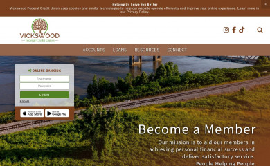 vickswoodcu.com screenshot