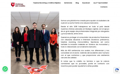 victimasdelcredito.com screenshot