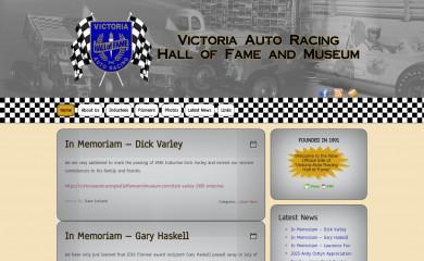 victoriaautoracinghalloffameandmuseum.com screenshot