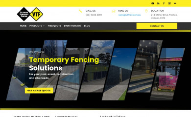 victoriantemporaryfencing.com.au screenshot