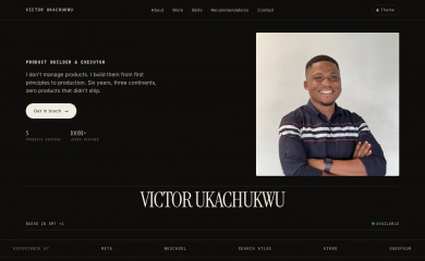 victorukachukwu.com screenshot