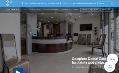 victoryplazadental.com screenshot
