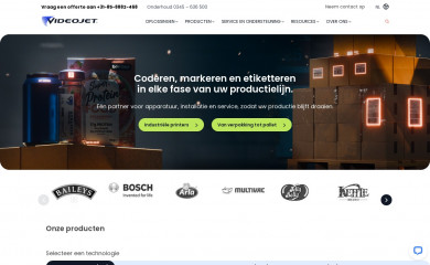 videojet.nl screenshot