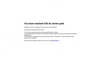 https://vidi.no/ screenshot